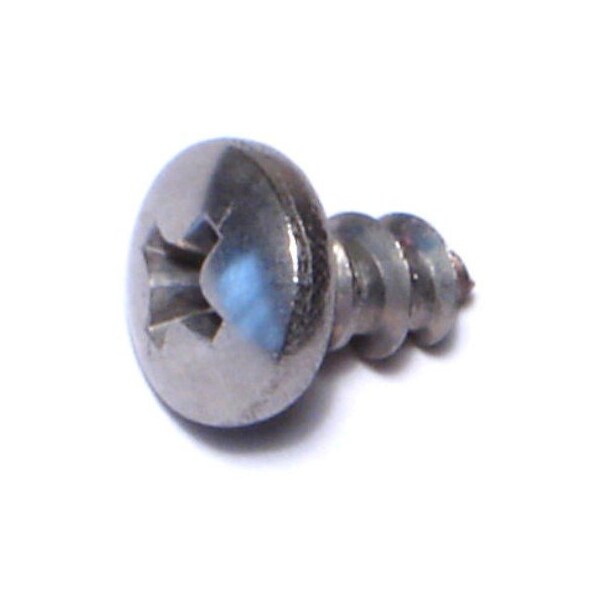 Midwest Fastener Sheet Metal Screw, #10 x 3/8 in, 18-8 Stainless Steel Pan Head Phillips Drive, 20 PK 77641 - main